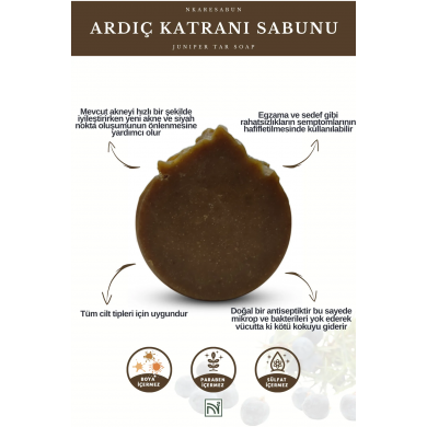 Ardıç katranı sabunu 100 gr--Juniper Tar soap